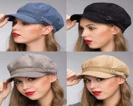 Stand Focus Women Cabby Baker Boy Gatsby Women Hat Newsboy Cap Ladies Fashion Lurex Corduroy Fall Winter Spring Black Blue Grey CA6526702