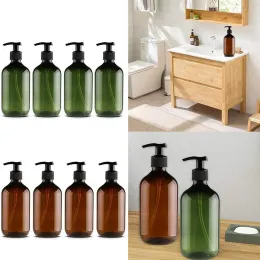Flaskor 4st 300/500 ml badrums tvåldispensers schampo luftlotion container press skum pump flaska för badtvål gel och kosmetika