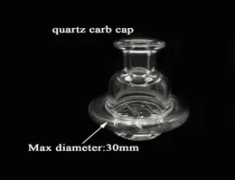 30mm Diameter Quarz Carb Cap Quartz Cyclone Riptide Carb Cap with airflow hole Spinner carb For Quartz Banger terp pearls Bubbler4298483