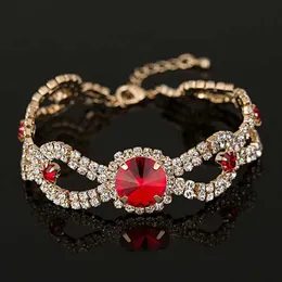 Bracelets de casamento feminino NOVA Brand Designer Hot Sell Sell Fashion Charm Jóias Mulheres Casamento Crystal Bracelet para Casamento B009