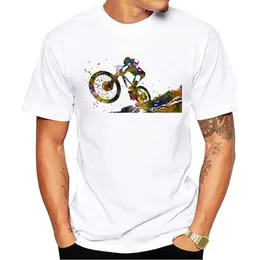 T-shirt maschile thub vintage mtb magliette da uomo t-shirt mountain mountain t-shirt corto slve downhill in bicicletta sport tops bici amanti ts y240509