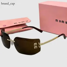 Summer Mui Mui Brand Mens Sunglasses Designers Runway Leisureaid Mui Mui Sunglasses Women UV 400 Lunettes de Soleil Glasses Vintage Outdoor 2024 New A34B
