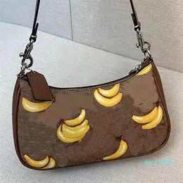 Księżycowe mini torba na ramię skórzane druk owocowy Klasyczny kwiat zdejmowany pasek na ramię Lady Messenger Bag Summer