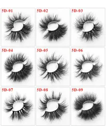 5D Mink Soft Syleshes Falselashes Packing Packing 25mm de 25 mm de made