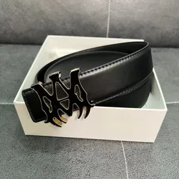 AMI Belt classic M letter dress jeans luxury AM same style belt buckle belt for men and women with box