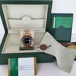 2019 New Style Luxury Watch Watch عالية الجودة Men 40mm Rose Gold 126715Chnr 126715 GMT Best 2813 Movement Automatic Men's Watch 2522