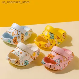 Slipper Summer Baby Sandals Дети мальчики девочки детские сандалии плоские каблуки Детские домашние садовые туфли для малыша 230522 Q240409