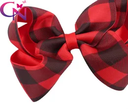 5quot Girls Plaid Bow Clip Kids Grosgrain Ribbon Bowknot Hairpins Barrettes Bows Bubble Hair Clip Baby Girl Hair Accessories Chr8312198