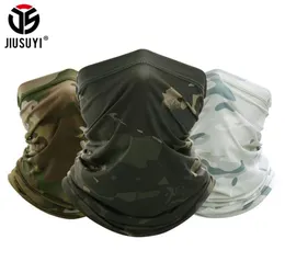 JIUSUYI Camouflage Breathable Neck Gaiter Headband Elastic Tube Scarf Multicam Half Face Cover Bandana Balaclava Women Men New 2019338509