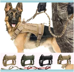 Tagid Card Forniture per animali domestici Home Gardentattical Military K9 Abbigliamento da lavoro imbracatura set di guinzagli MOLLE Dog per cani di grandi dimensioni 4344905