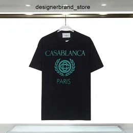 Casab Blanca Graphic Tee Fashion Taglie casual Mens Womens Casablanc Summer Designer Shirts Brand Round Neck Short Short Man Tops Dimensioni S-3XL SBU3