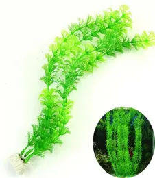 Simulering av akvatisk växtvatten vanilj gräs akvarier fiskbehållare landskapsarkitektur konstgräs husdjur leveranser plast 30c3413104