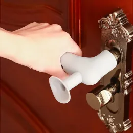 Alças para portas portas capa da porta de silicone copo de sucção tapete engrosse anti-colisão para a luva de maçaneta da porta de parede para bebê para casa