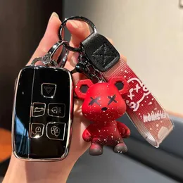 Klucz samochodowy TPU CAR PRZEGLĄD KLUCZ KLUCZ dla Land Rover Range Rover Discovery Sport Velar Freelander2 Evoque Jaguar XF XJ XJL XE Keychain T240509