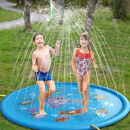 100170 cm Bambini Outdoor Funny Toys bambini gonfiabili in piscina di gioco in acqua giocata giocando a spray pad di spray per il cortile di irrigazione 240508 240508