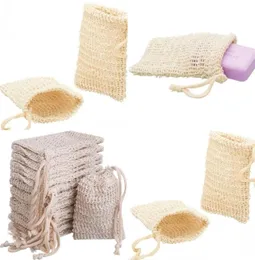 Mesh Soap Bag Natural Exfoliating Soap Bag Pouch Holder Soaps Storage Bag Sack Drawstring Holder Bath Toalettförsörjning 90 J22944415