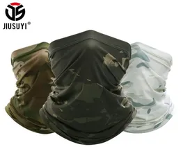 JIUSUYI Camouflage Breathable Neck Gaiter Headband Elastic Tube Scarf Multicam Half Face Cover Bandana Balaclava Women Men New 2012691820