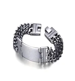 Bracciale ID catena in acciaio inossidabile per uomini e donne 02489065