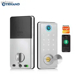 Akıllı Kilit Tuya Akıllı Kapı Kiliti Deadbolt Ttlock Tuya Uygulama WiFi Anahtarsız Parmak İzi Klavye Dijital Bluetooth Kilit Elektronik Kapı WX