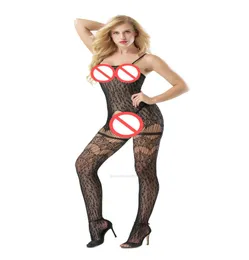 catsuit Women sexy lingerie Fishnet Bodystocking Open crotch hollow out Body suit Erotic underwear Porn costumes XHG5HW1741123