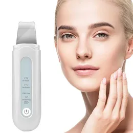 Instrumento de beleza doméstica Ultrassonic Skin Skin Skin EMS Micro Corrente Máquina elétrica Remoção da cabeça preta Clepial Facial Limpeza Ferramenta de beleza levantamento Q240508
