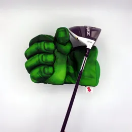 Zielona ręka The Fist Golf Driver Overcover 460 cm3 boks drewniany okładka golfowa Akcesoria w klubie golfowym Nowość 240507