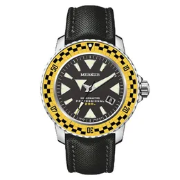 Wristwatches MERKUR Mens Diver Watches Military Automatic Watch Sport Mechanical Wristwatch C3 Luminous 20Bar Waterproof Sapphire Bezel 209J