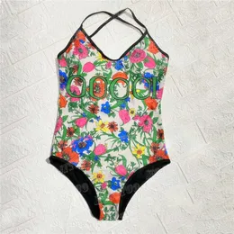 طباعة الأزهار بيكيني مصمم ملابس السباحة نساء بدلة السباحة الصليب bodysuit بيكينيس دفع مبطن للنساء