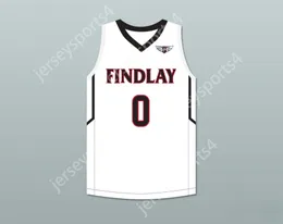 Juventude/filhos personalizados Bol Bol 0 Findlay Prep White Basketball Jersey 2 Top Stitched S-6xl