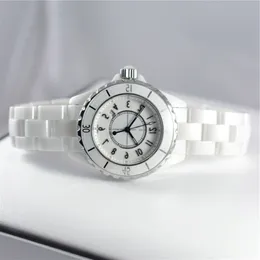 أزياء العلامة التجارية Ceramic Watch H0968 32 38mm مقاومة للماء هدية المرأة الفاخرة الكوارتز الساعات الراقية على الساعات Relogio 342p