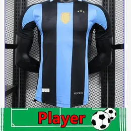 2024 Argentyńska koszulka Copa America Messis Maradona Argentino koszulki piłkarskie Kit Kit Player Wersja J.alvarez Mac Allister di Maria de Paul L.Martinez Dark Version