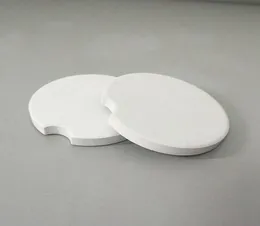 120pcs sublimação em branco Cerâmica de carros Coasters 66666cm Impressão de impressão em branco Materiais de consumo Materiais RAR3497053874