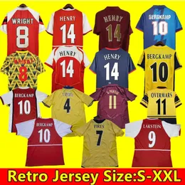 Arsen Retro Soccer Jerseys Highbury Fabregas Football Shirt V.Persie Pires Reyes Vieira Henry 02 03 05 06 98 99 Bergkamp 94 95 Adams Persie 96 97 Galla 86 87 89 Wright