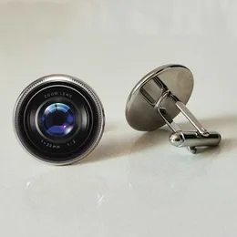 Cuff Links Camera lens cufflinks glass cufflinks business shirt cufflinks handcrafted personalized pictures and private customized cufflinks Q240508