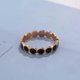 Уважаемые кольца титана из нержавеющей стали из тонкой бренд черные кольца для свадебного обручального кольца для женщин