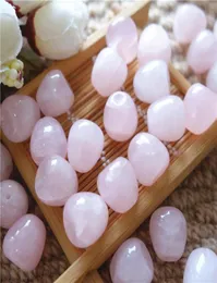 Natural Brasilian Quartz Crystals 135mm Apple Shape Through Hole Loose Gemstone For DIY Jewelry Making 30pcslot1568051