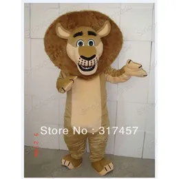 Mascot kostymer heta försäljning madagaskar lejon alex maskot vuxen karaktär kostym maskot dräkt