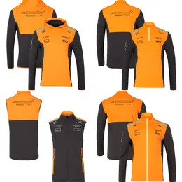 جديد F1 2024 Team Hoodie Men Formula 1 Driver Racing Sweatshirt Fans 1/4 Zip Midlayer Top Usisex Softshell Sweat Gilet