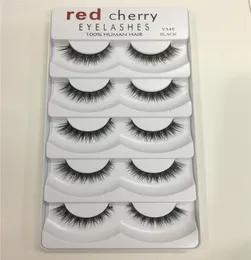 makeup Red Cherry False eyelashes 5 pairspack 8 Styles Natural Long Professional makeup Big eyes High Quality DHL 7218644