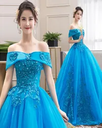 Vestidos Quinceanera klänningar 2022 Gryffon Robe de Bal Off the Shoulder Ball Gown Vintage Quinceanera Dress Plus Size1506961