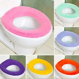 Warm Soft Toilet Cover Seat Lid Pad Toilet Seat Cover Mat Bathroom Closestool Protector Bathroom Accessories Set