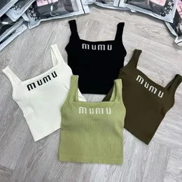 Womens Tanks Top Designer Tank Top Luxury Vest Sleeveless Camis Pure Cotton Fashionable Sticked Camisole Tees Spring Summer