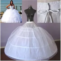 2018 New Style Hoop Bonning petticoat puttiate اثنين من الطبقات 3 أطواق الطول الكامل الزفاف الكرينولين لل كينولين لفساتين Quinceanera الكرة gow 284k