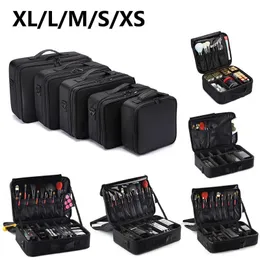 Professionell sminkfodral Kvinna Travel Big Capacity Beauty Nail Toolbox Cosmetic Organizer Super Cases For Makeup Storage Boxs 240430