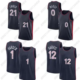 2024 City Maxey Allen 0 40 Batum Basketball Jerseys Man Joel Jame 21 9 Kelly oubre Jr.