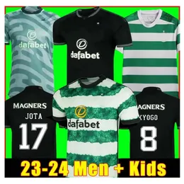 2023 2024 Celtic Fourth Soccer Jersey Origins 4th Kyogo Jota Ajeti 22 23 Męs Abada McGregor Turnbull Starfelt Carter-Vickers Football 2075