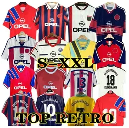 1997 1998 99 00 14 Matthhaus Elber Retro Soccer Trikot Scholl Effenberg Basler Bayern München Lizarazu Kuffour Robben Jancoker Vintage Classic Football Shirt