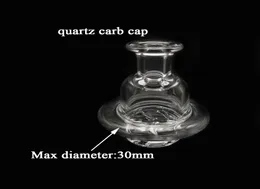 30mm Diameter Quarz Carb Cap Quartz Cyclone Riptide Carb Cap with airflow hole Spinner carb For Quartz Banger terp pearls Bubbler1327249