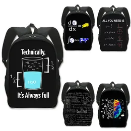 Bags Student Children Formula Science For Backpacks Equation Math Geometric Algebra School Book Teenager Daypack Funny Humor Bag Agpur