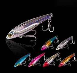 3D Eyes Metal Vib Blade Lure 575131620G Sinking Vibration Baits Artificial Vibe For Bass Pike Perch Fishing9892287